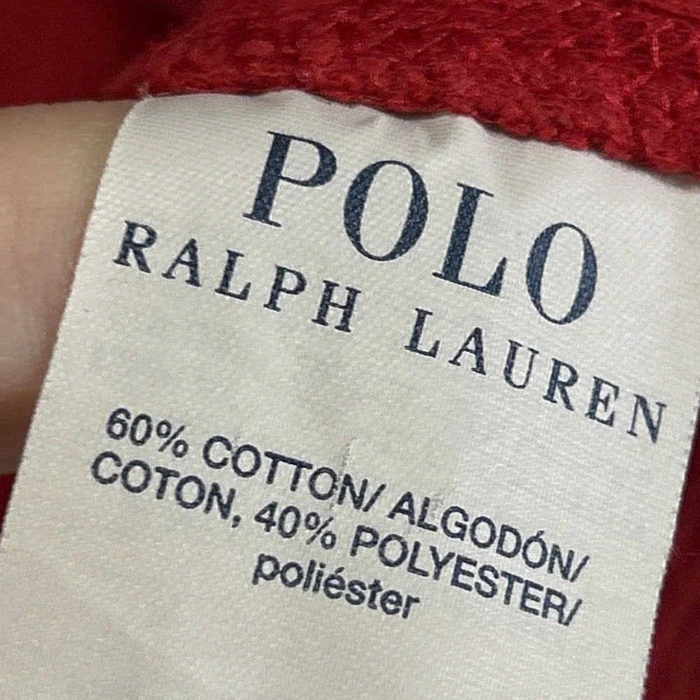 Mens Polo Ralph Lauren Long Sleeve Waffle Weave Thermal Red Sz 3XT Crew Neck